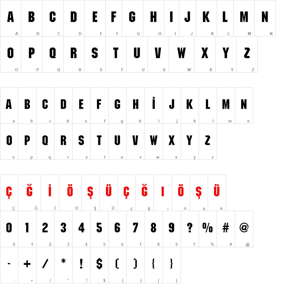 TR Motor Plain font