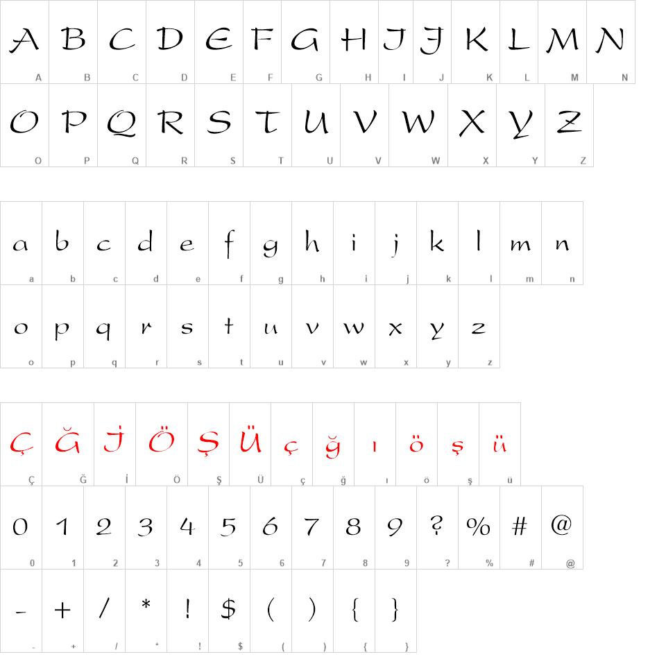 TR President font