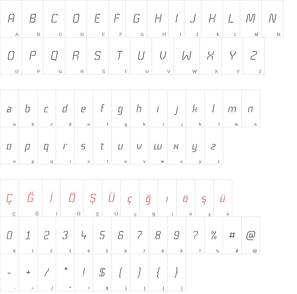 Technical Stencil VP font