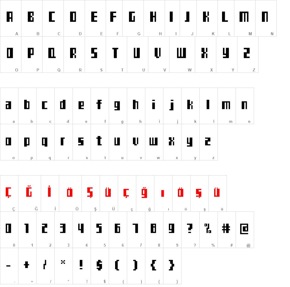 TeleTekst font