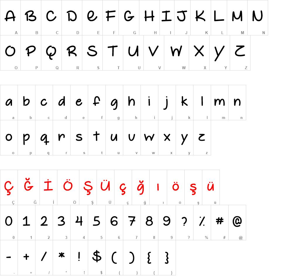 The Happy Giraffe font