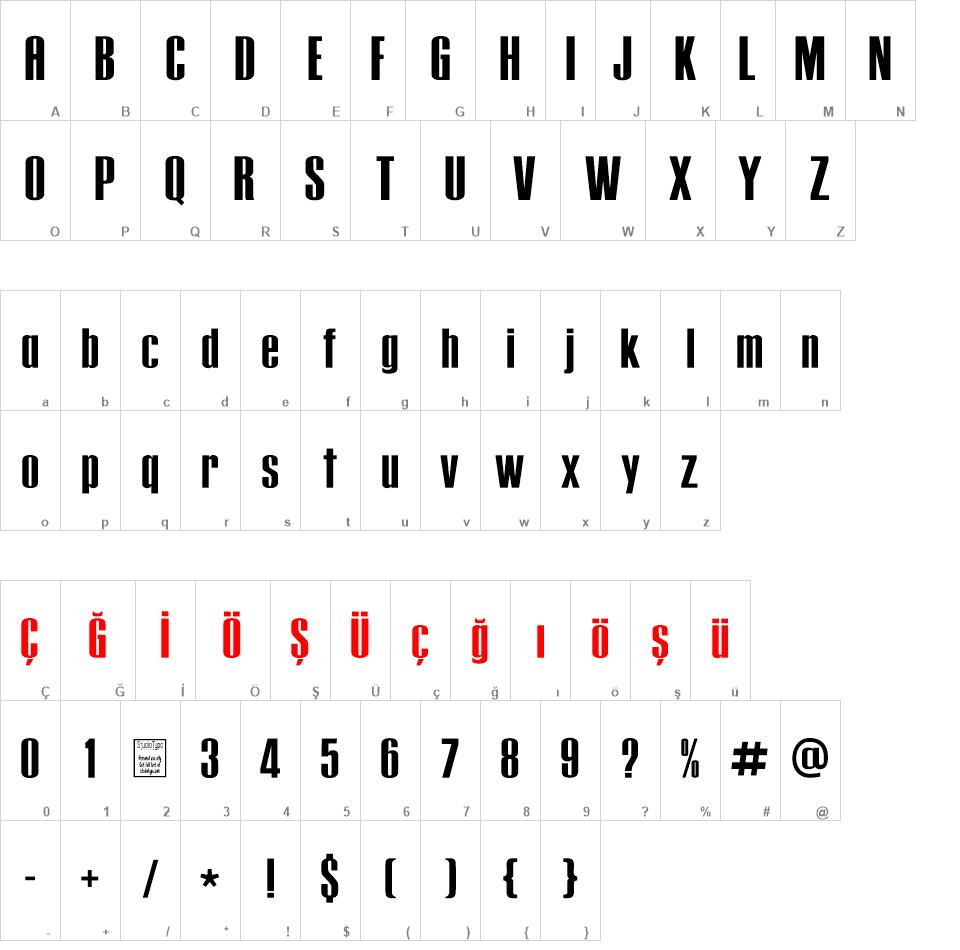 Tipo PRESS font