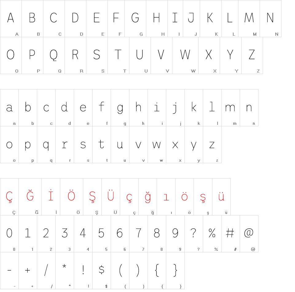 Trispace font