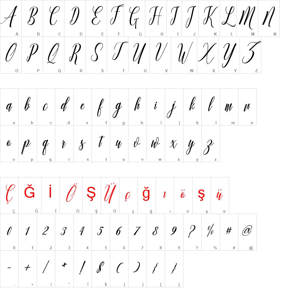 Truelike font