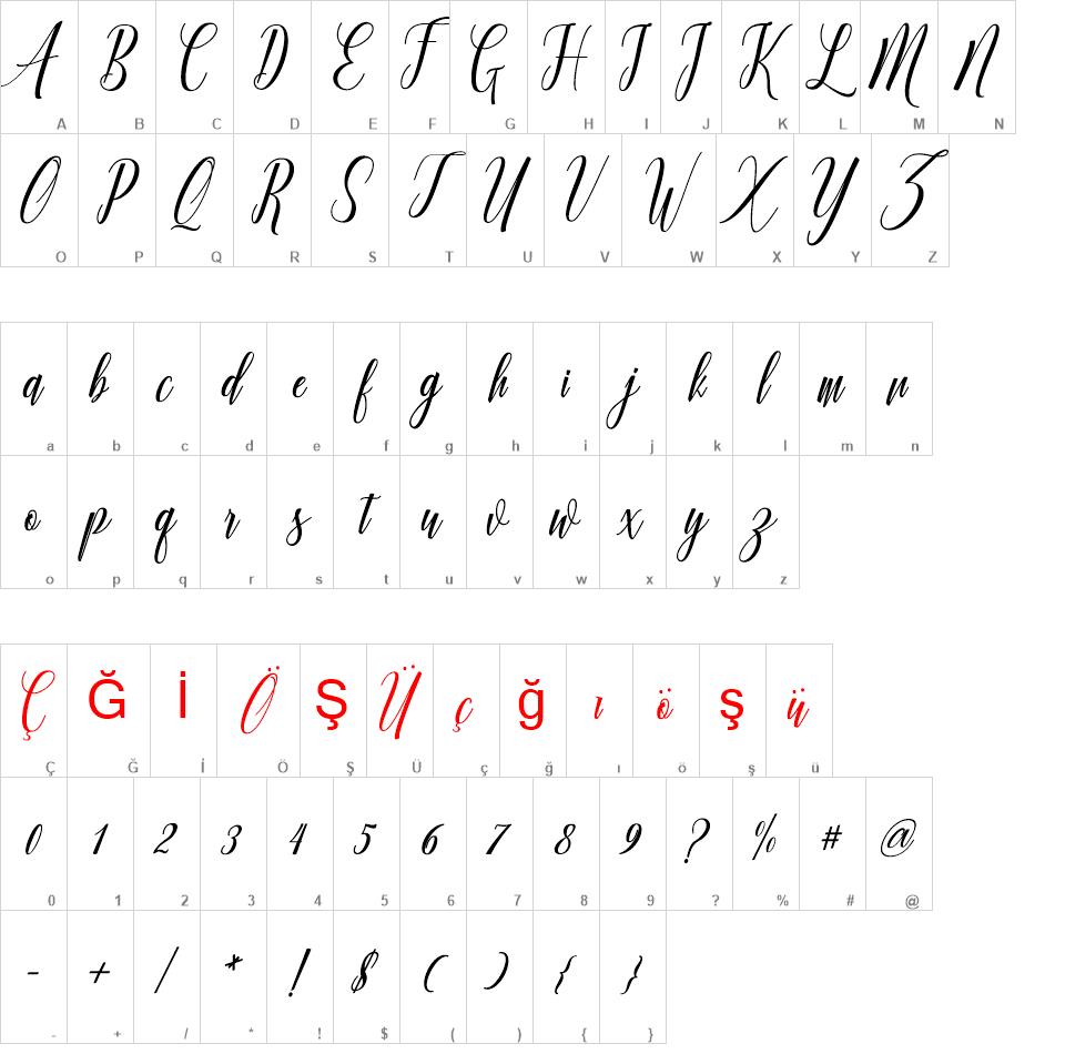 Truelike font