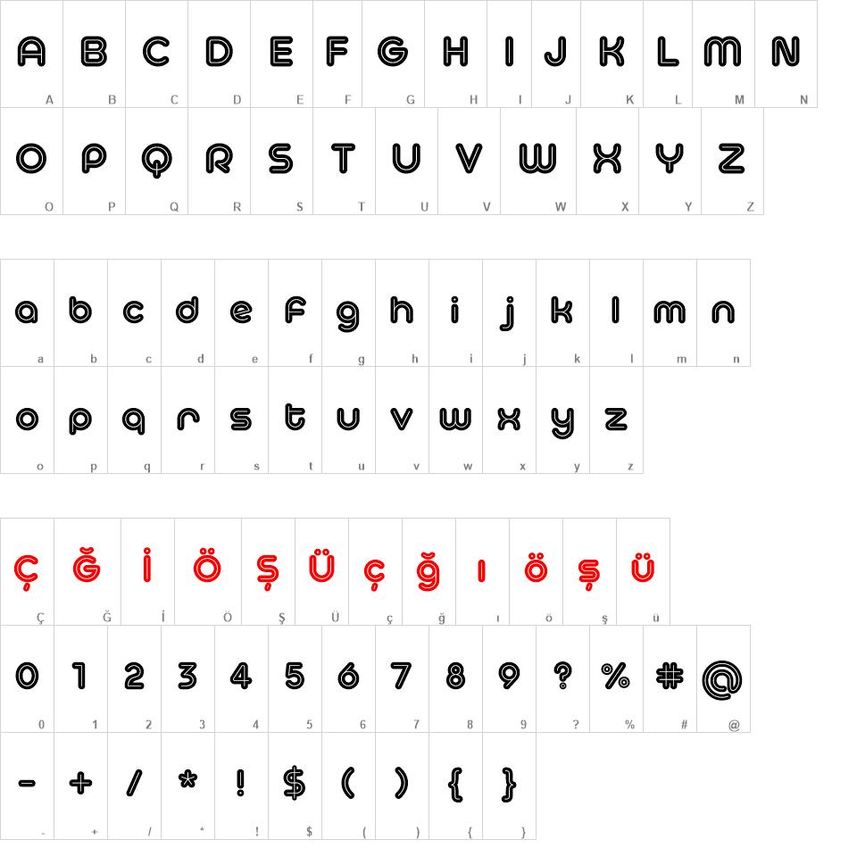 Typo Hoop Inline font