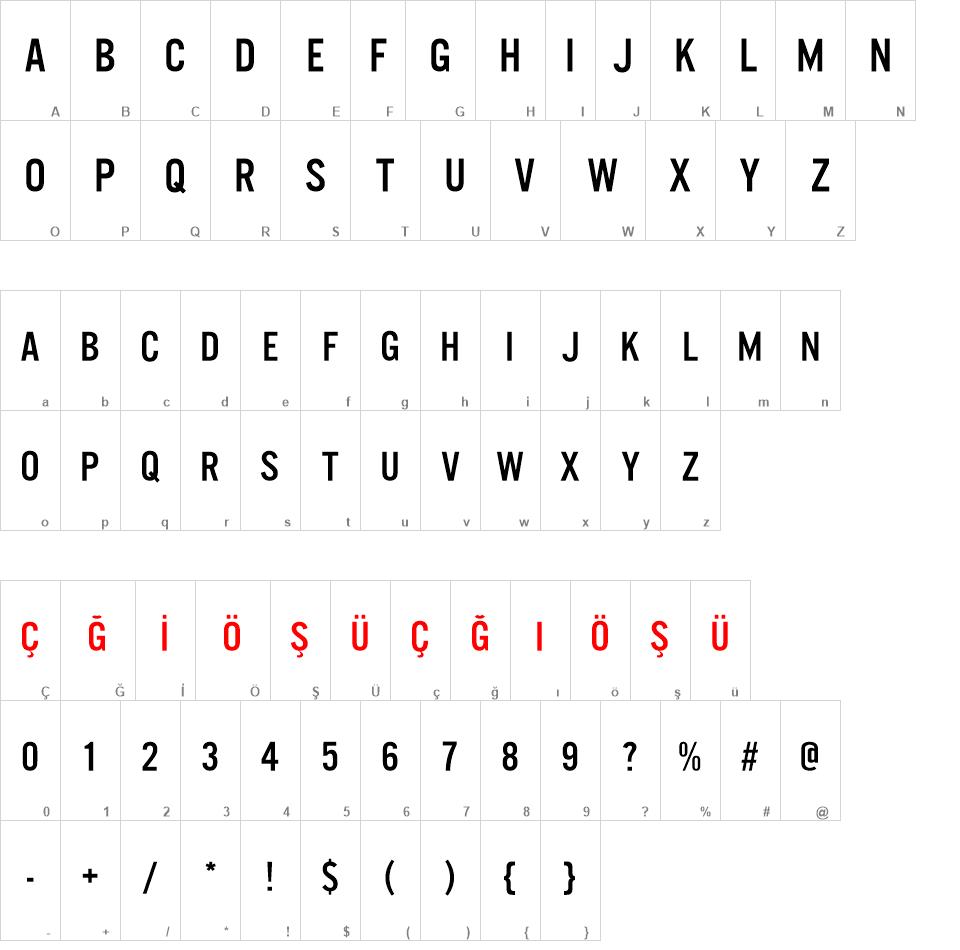 U.S. 101 font