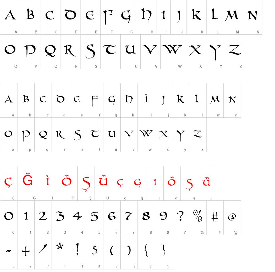 UnZialish font