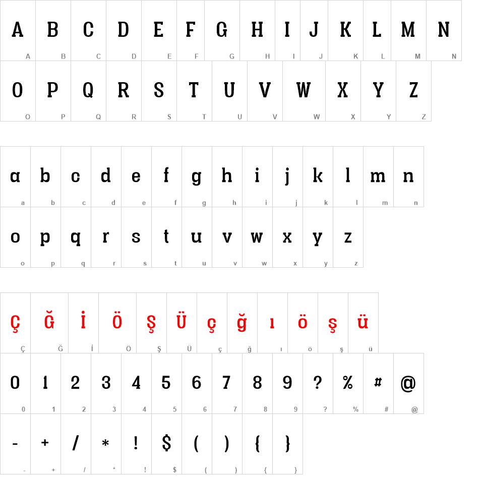 Vacer Serif font