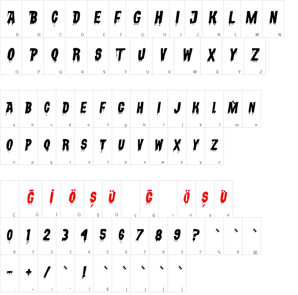 VampyrishABC-Oblique font