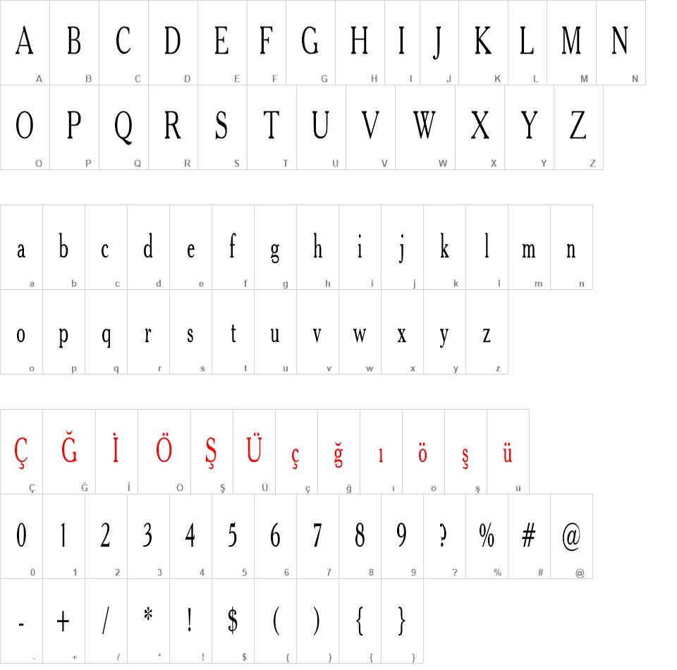 W95f0033 font