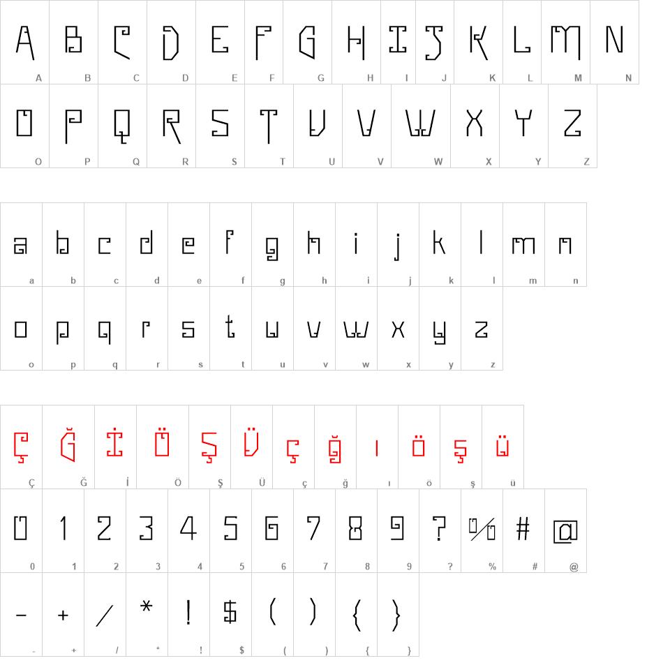 Whittier font