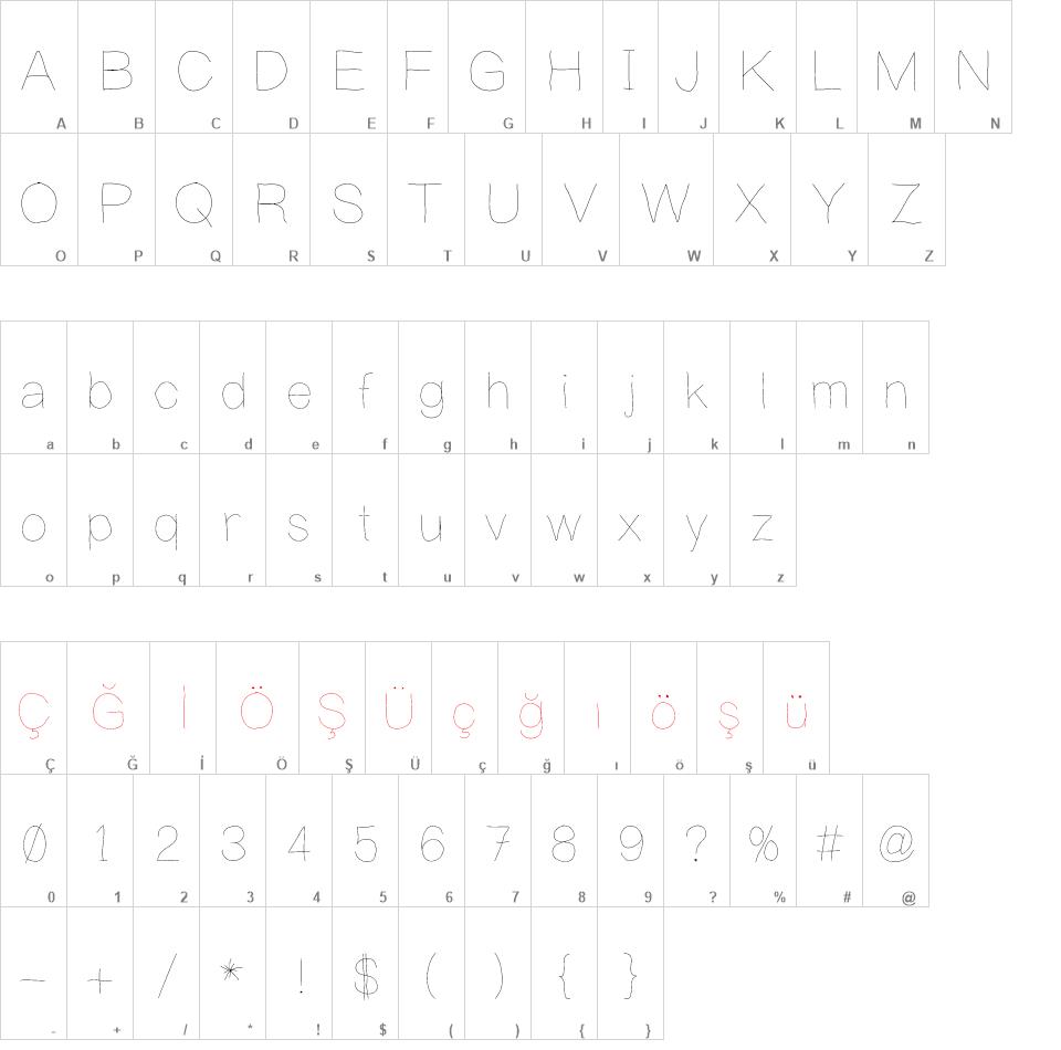 Writing is Hard font