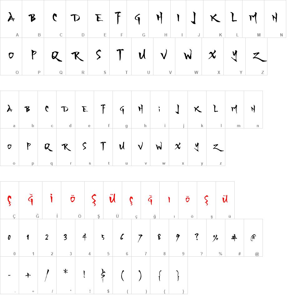 Yozakura font