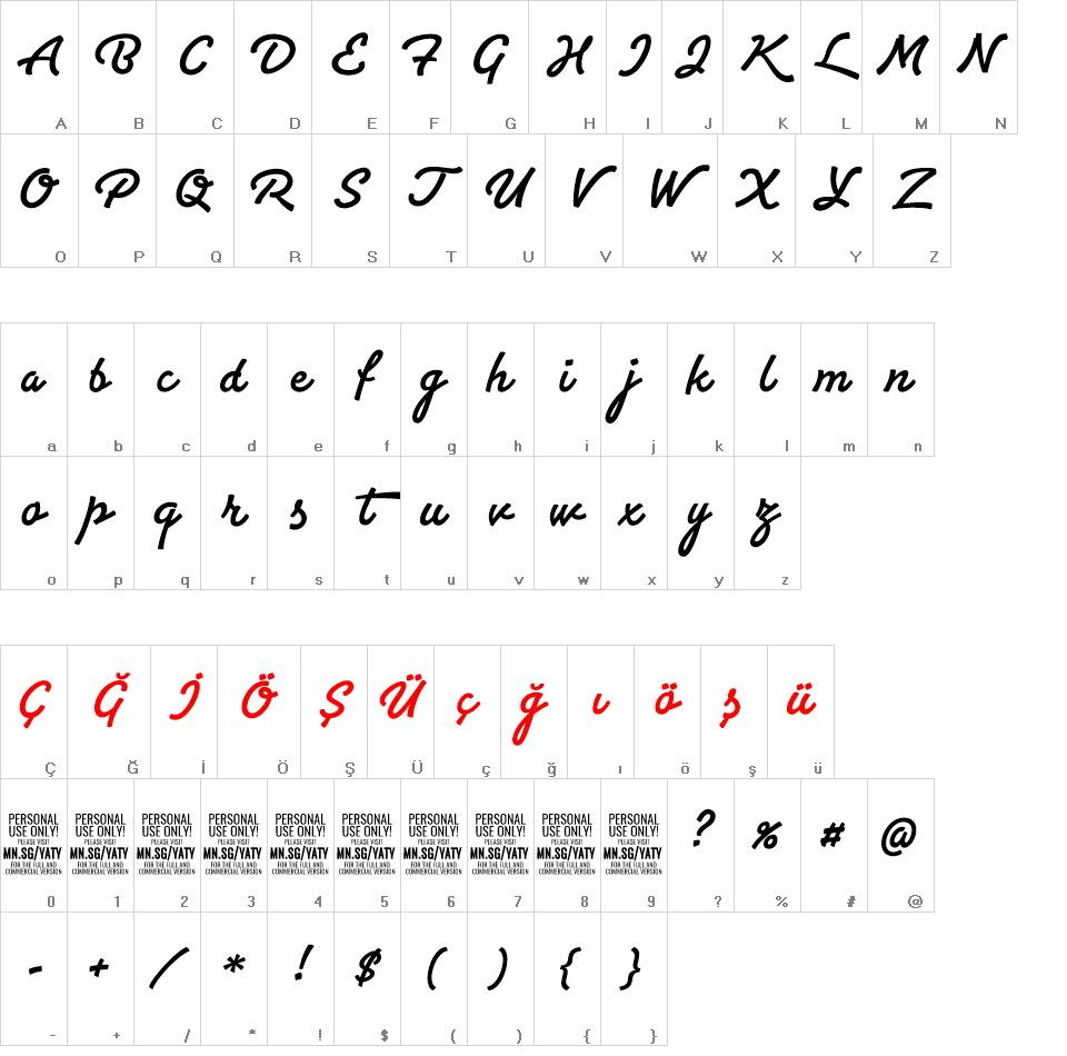 Yaty font