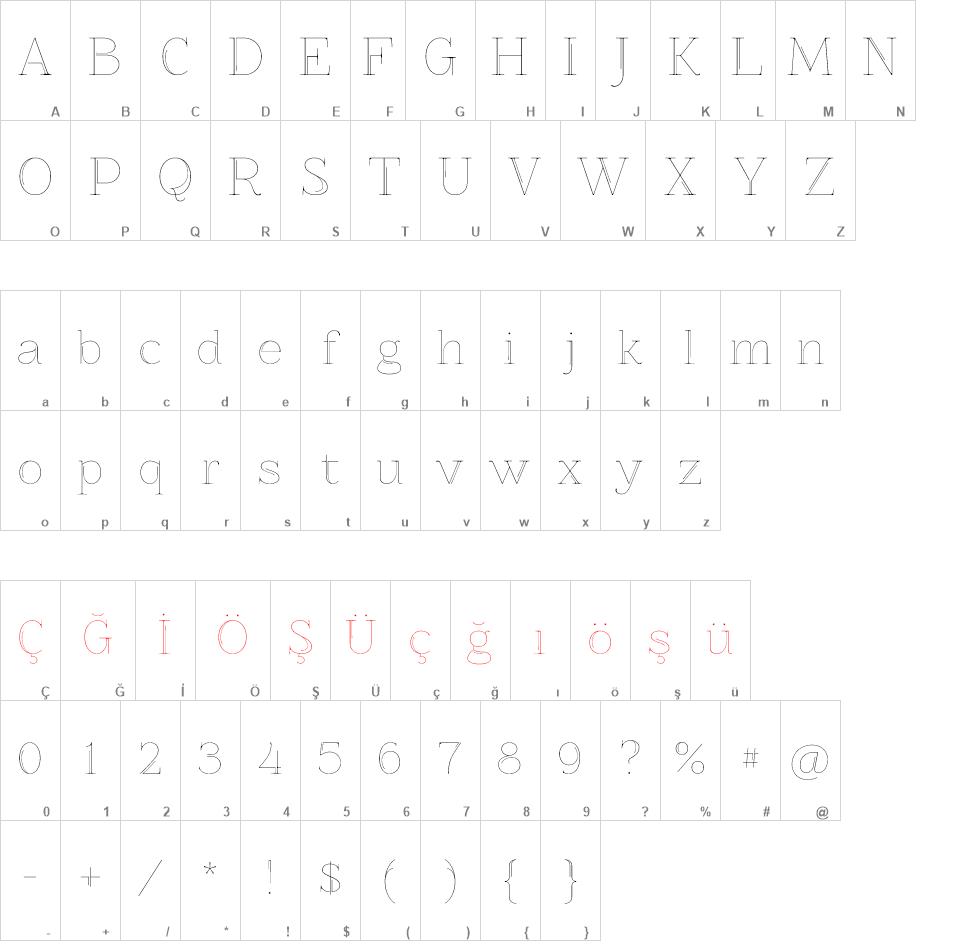 Znikomit No25 font