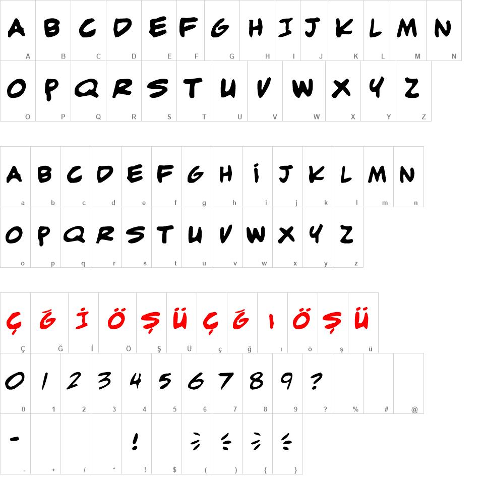 adam warren 0.2 font