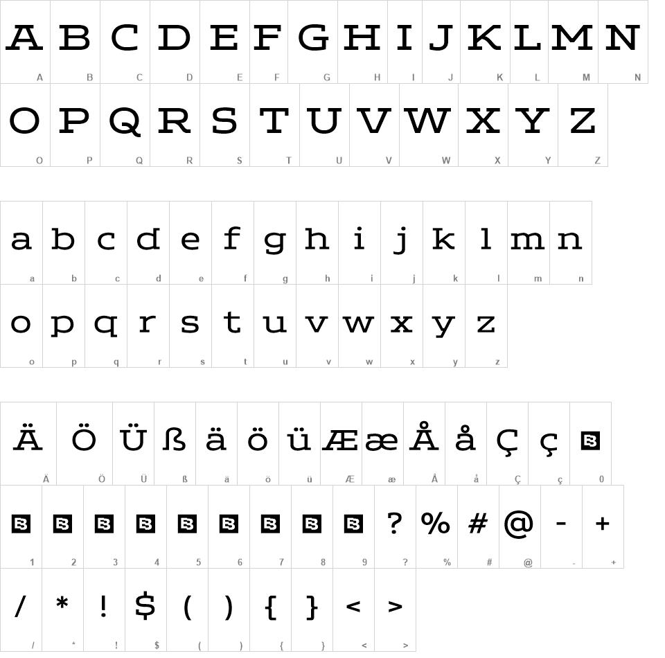 Aderos font