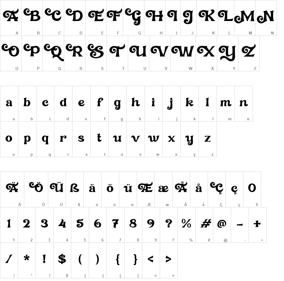 Affistory font