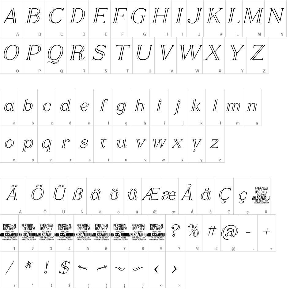 Airium font