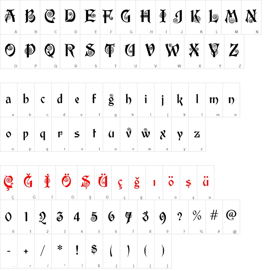 akaPotsley font