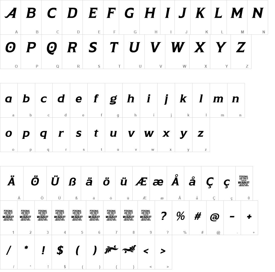 Aliey font