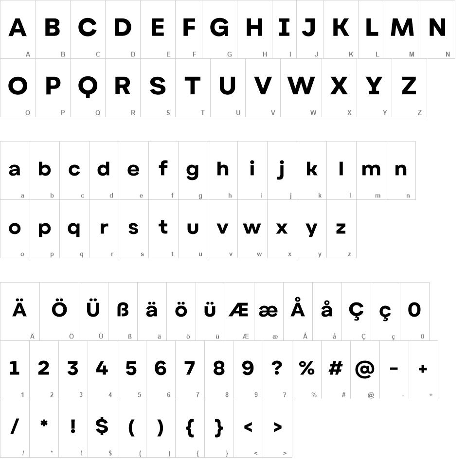 Alphazet font