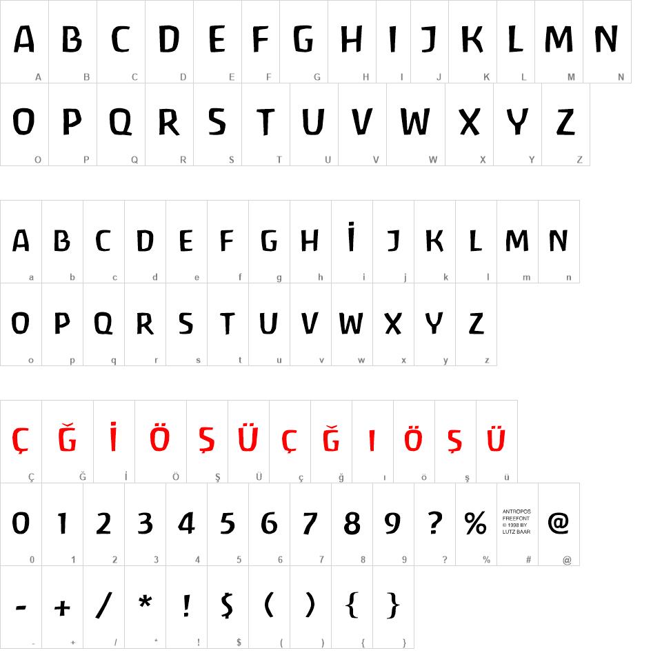 Antropos font