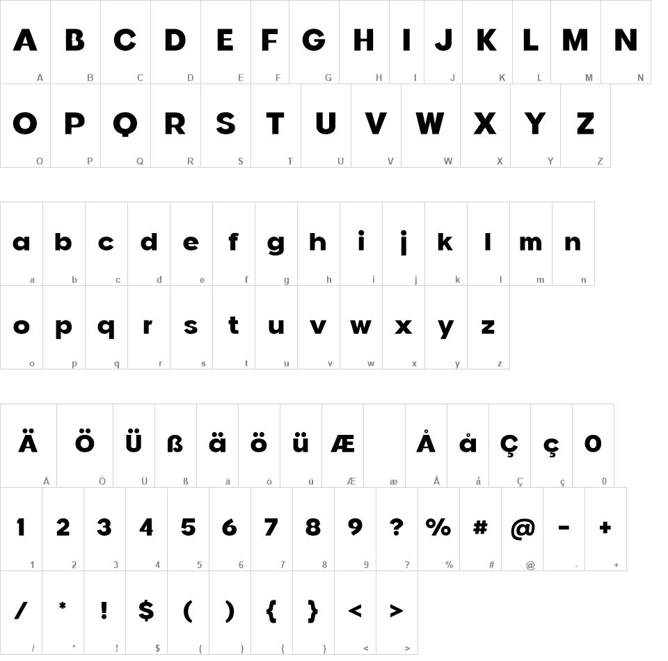 Arcens Display font