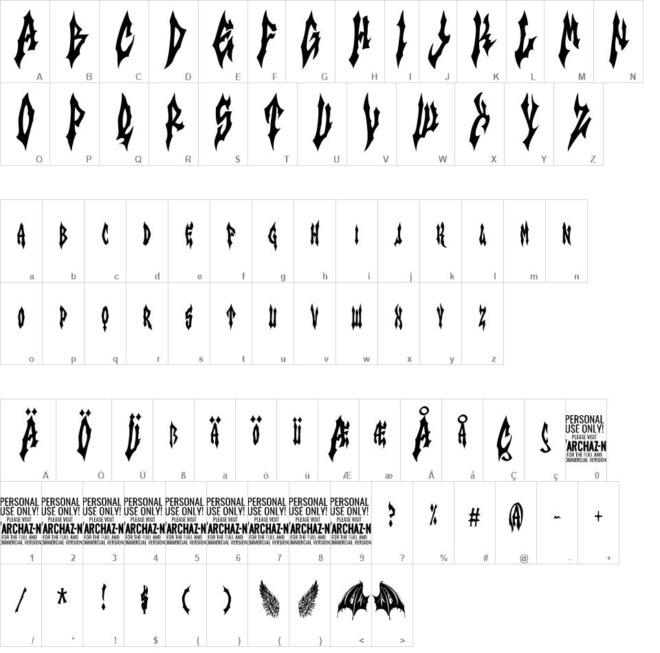 Archaz Negras font