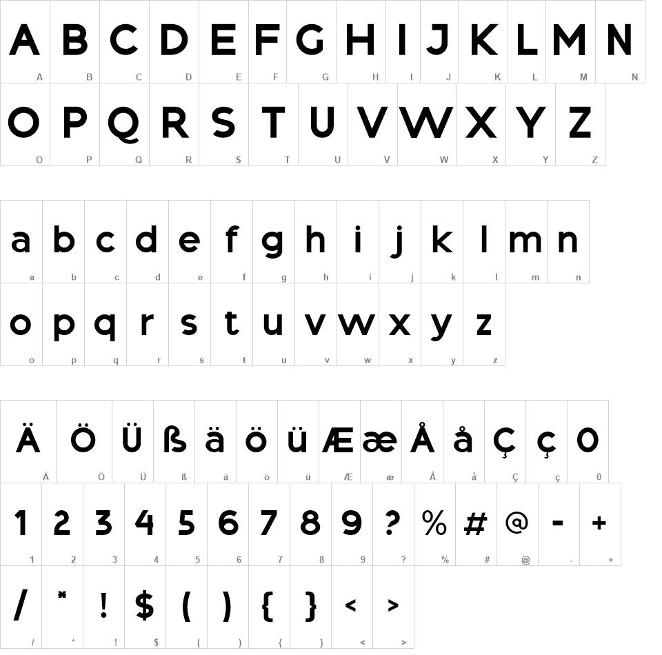 Area Neu font