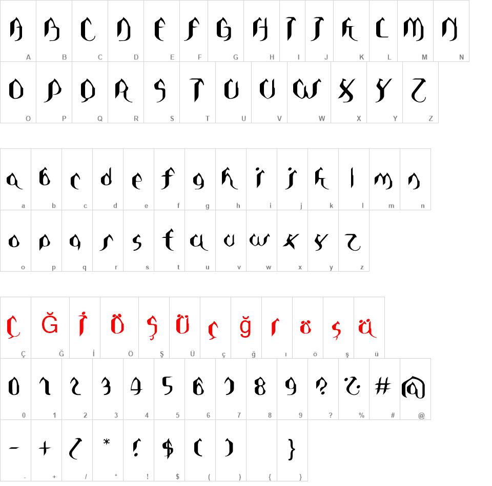 Asie font