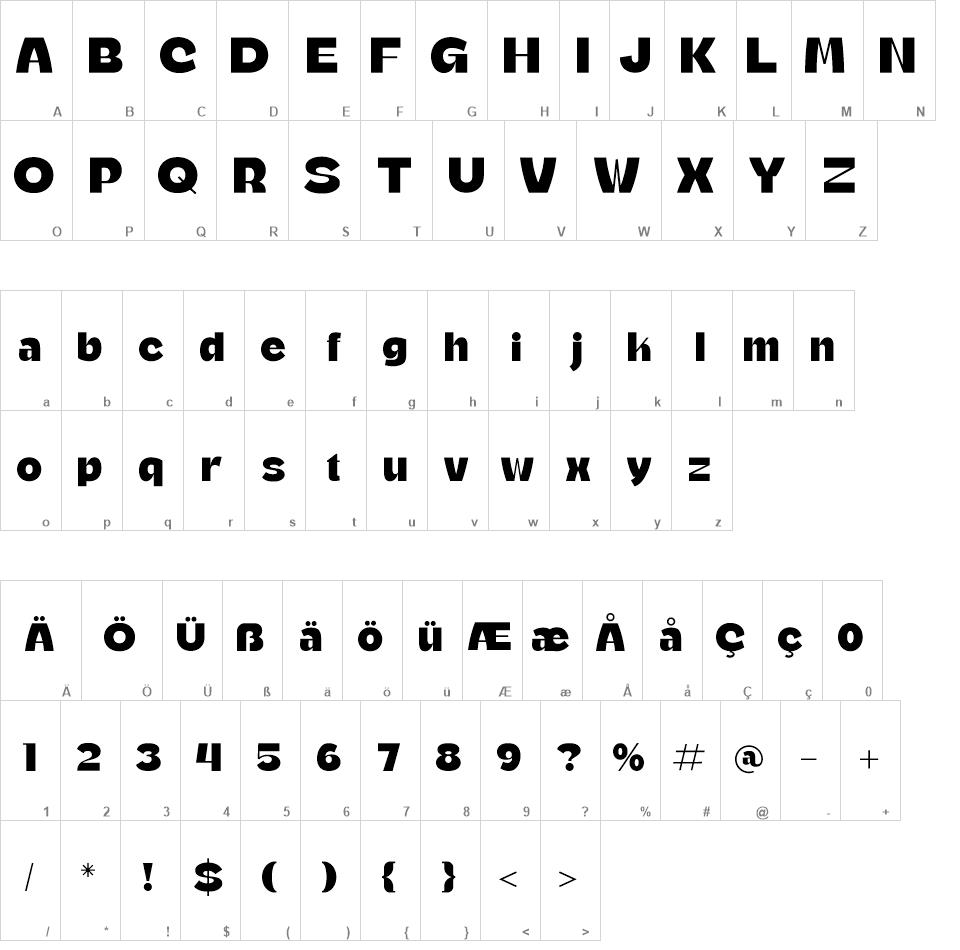 Bakery Cafes font