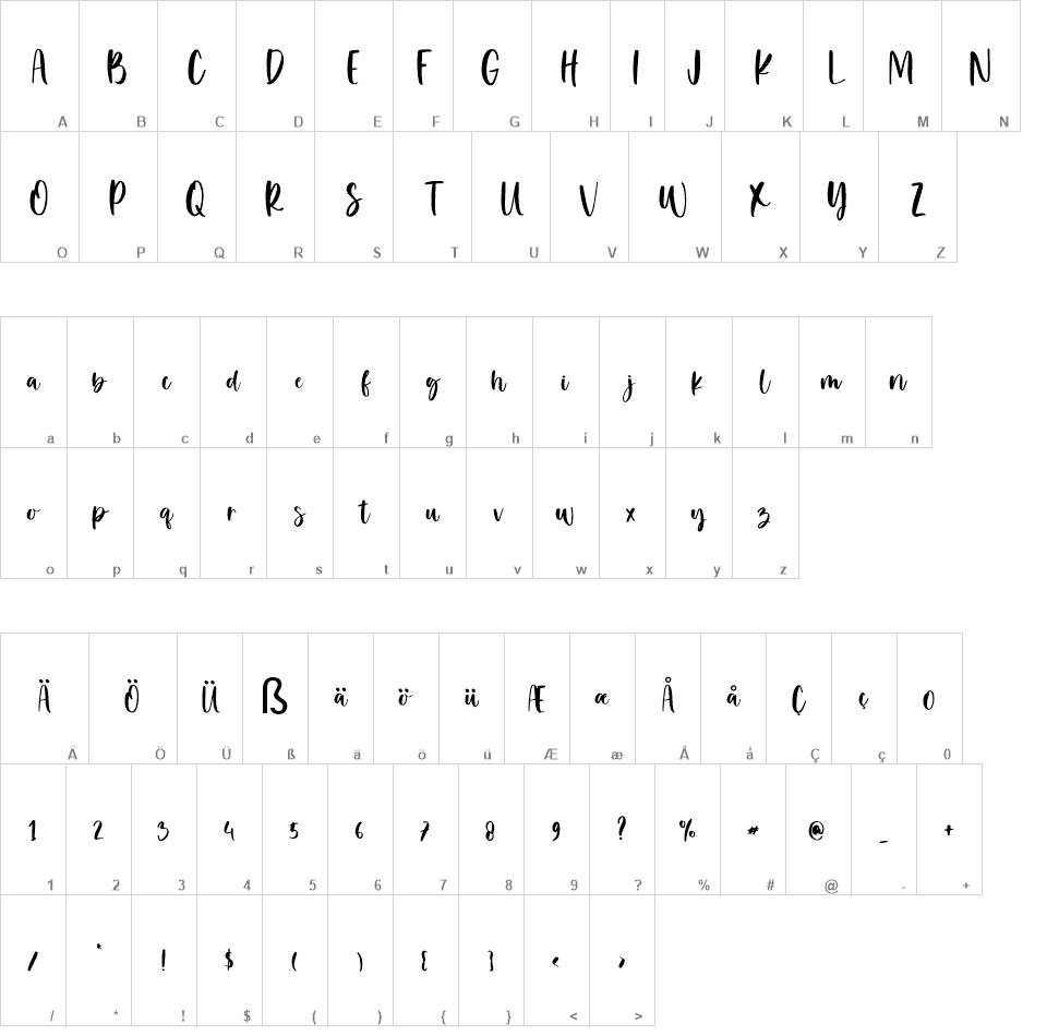 Balimoon font