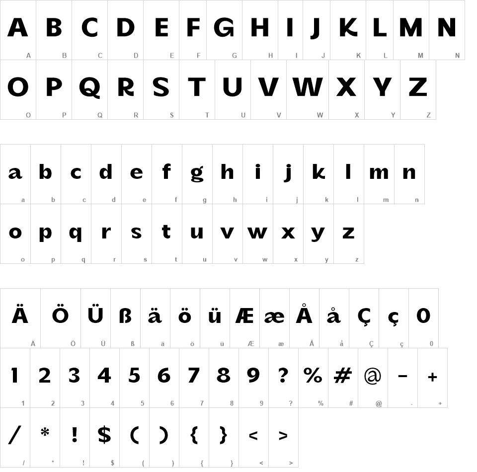 Banchero font