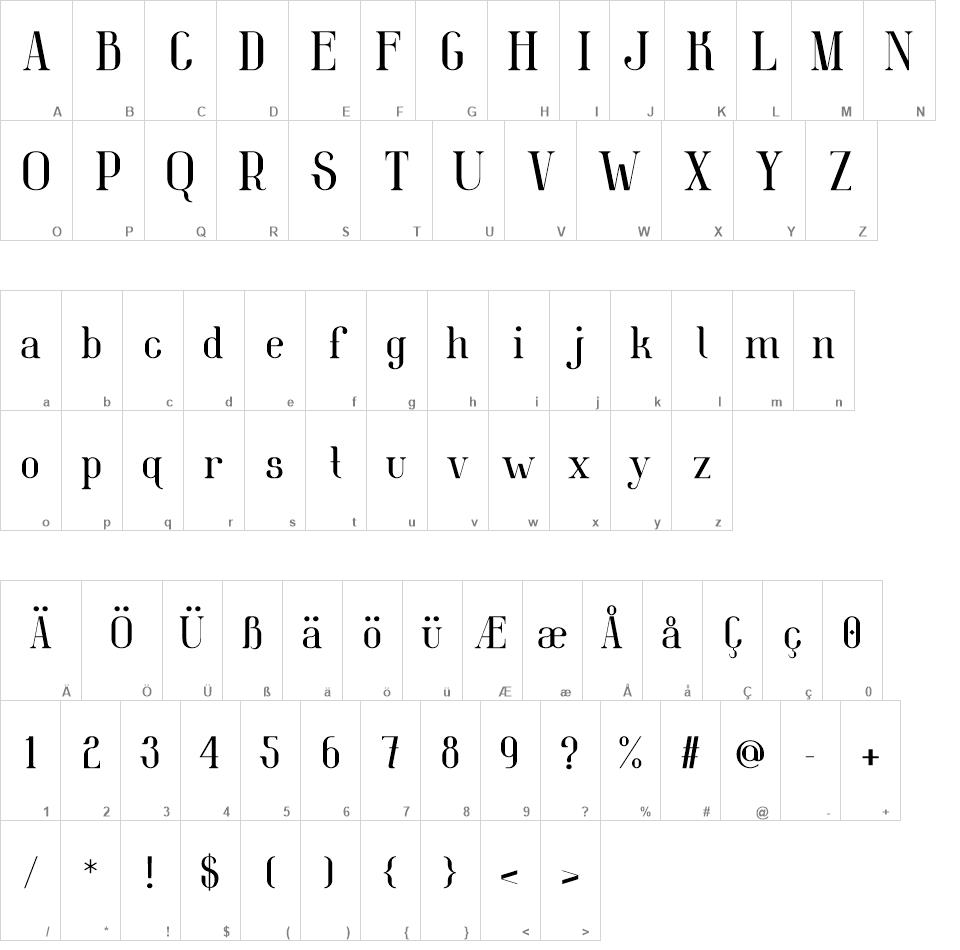 Belleview font