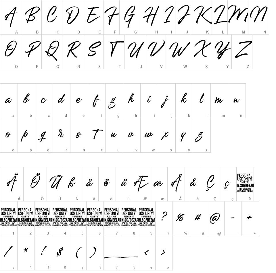 Bezar font