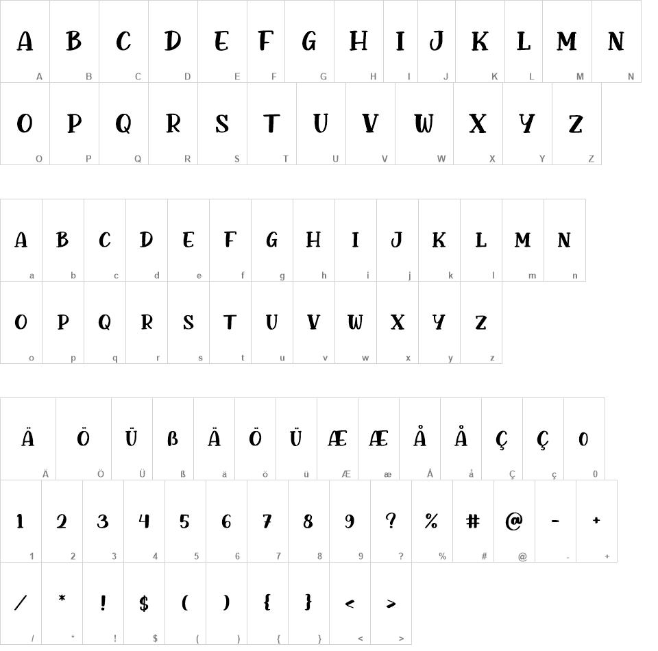 Birdsun font