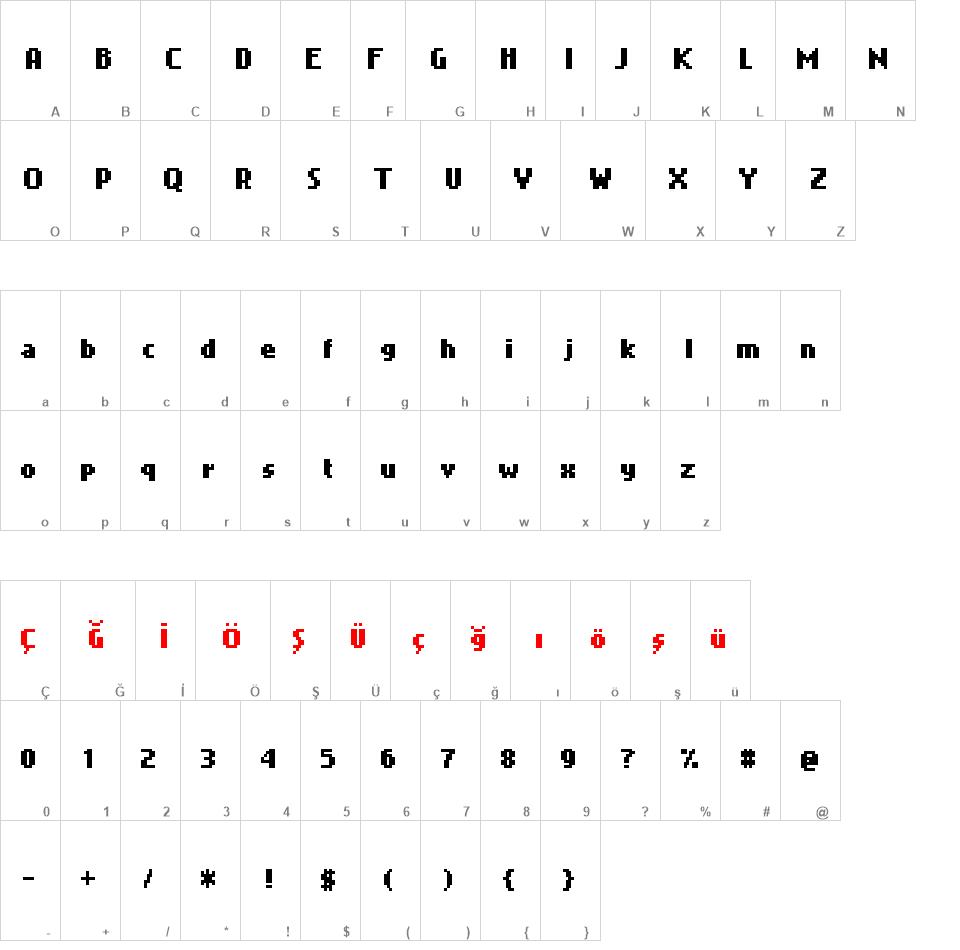 Bit Cell font