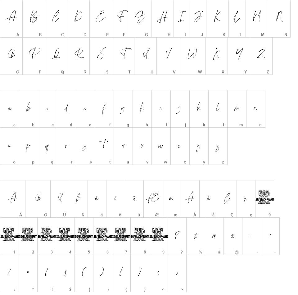 Black Phantom font