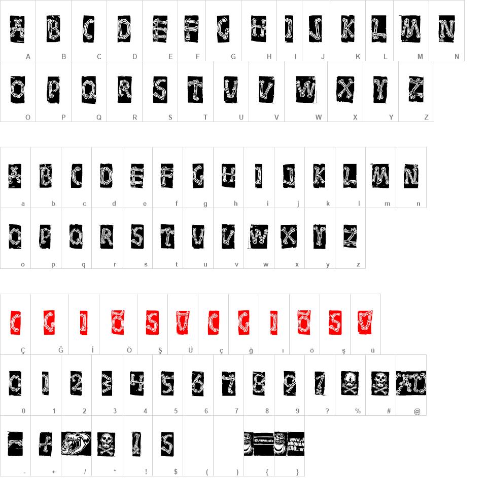 Bones font