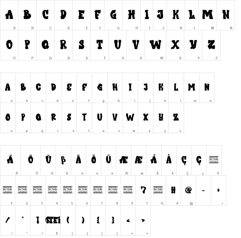 Bostero font