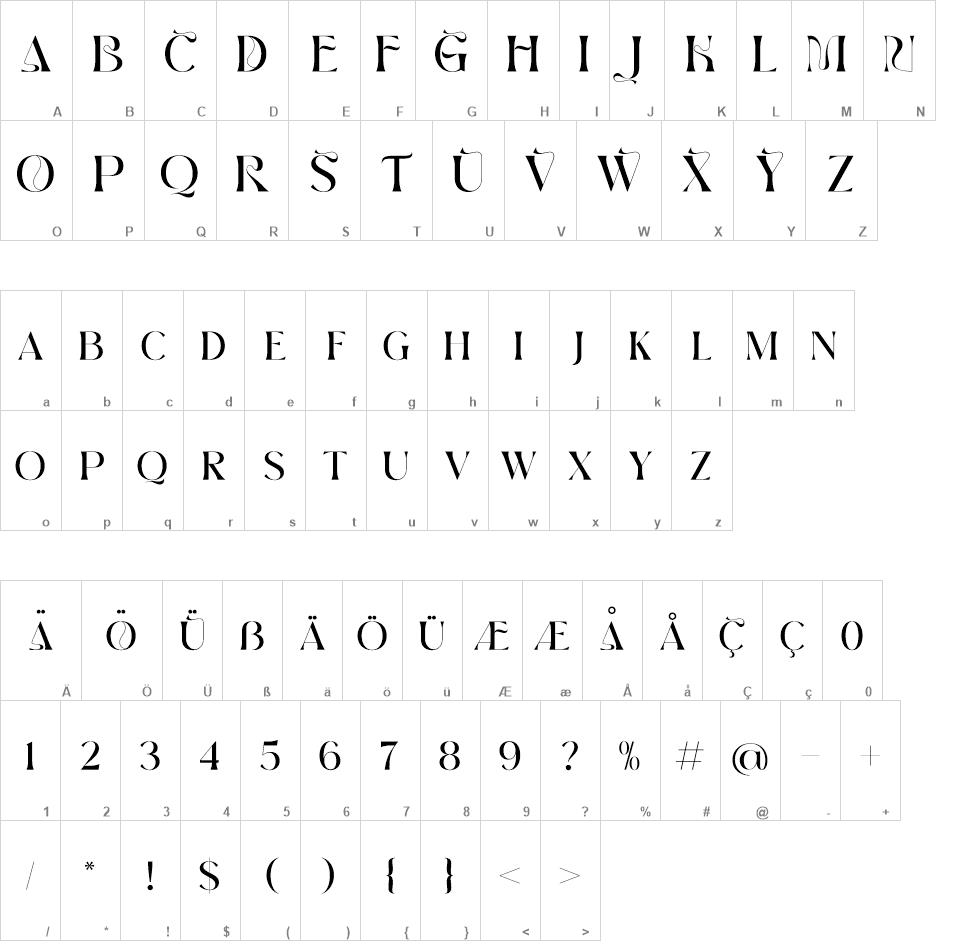 Brown Volky font