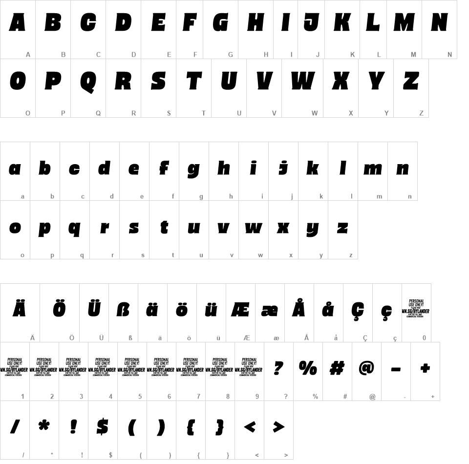 Bylander font