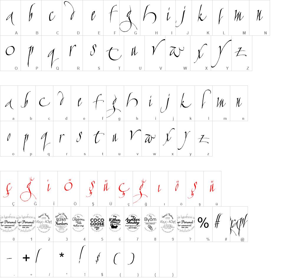 Calligraphunk  font