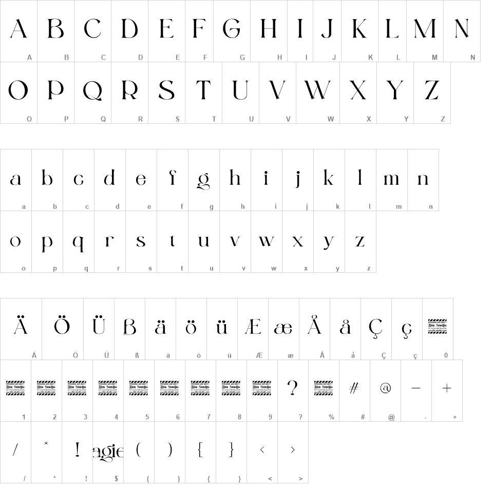 Cagier font