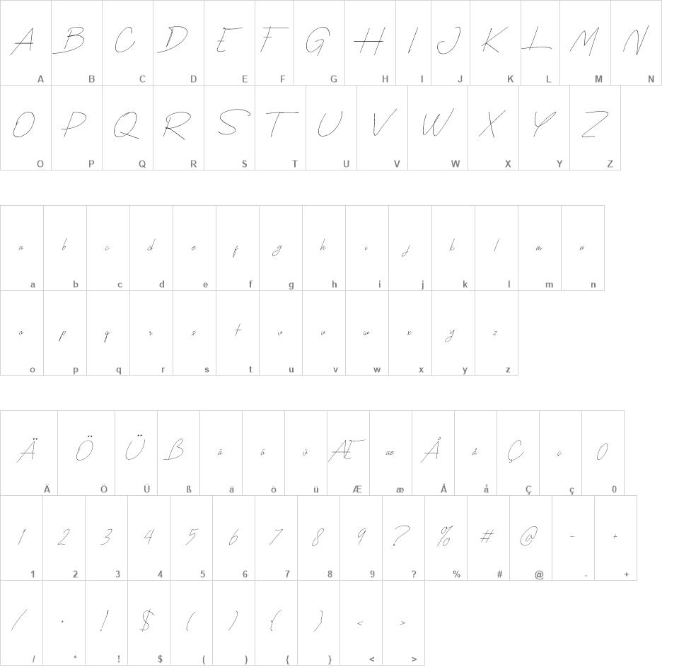 Casual Script font