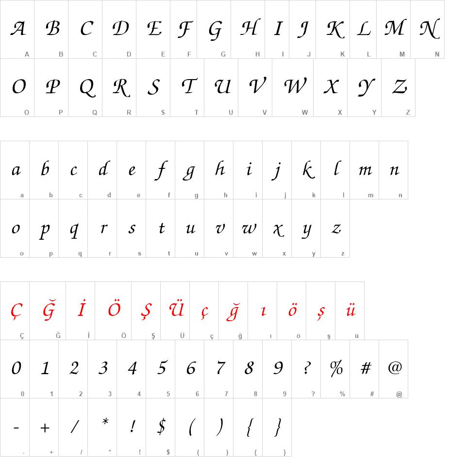 ITC Zapf Chancery font