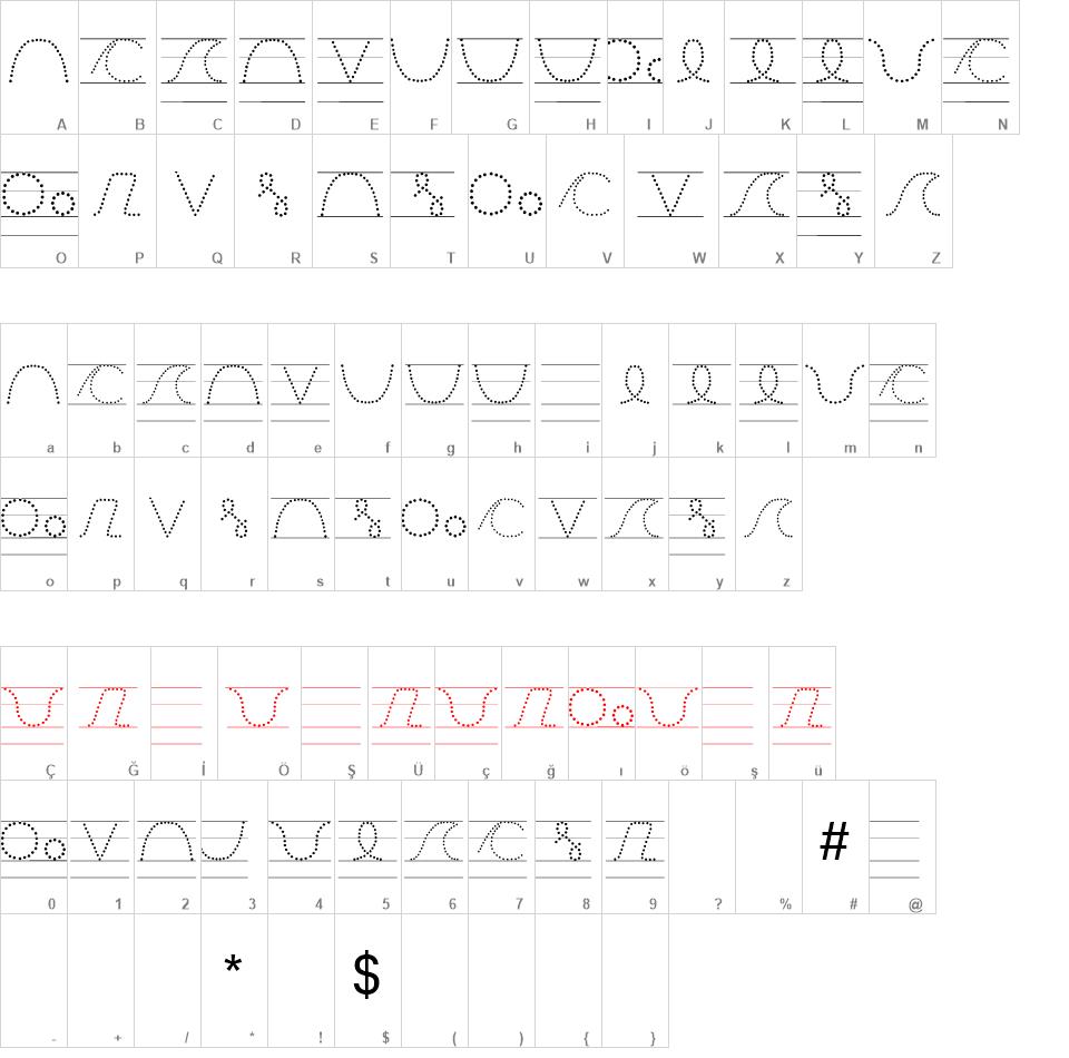 Cizgi font