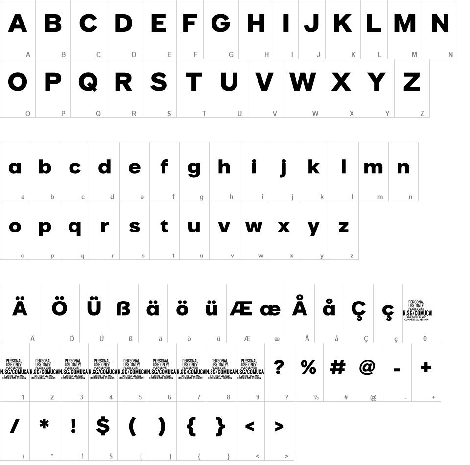 Comucan font